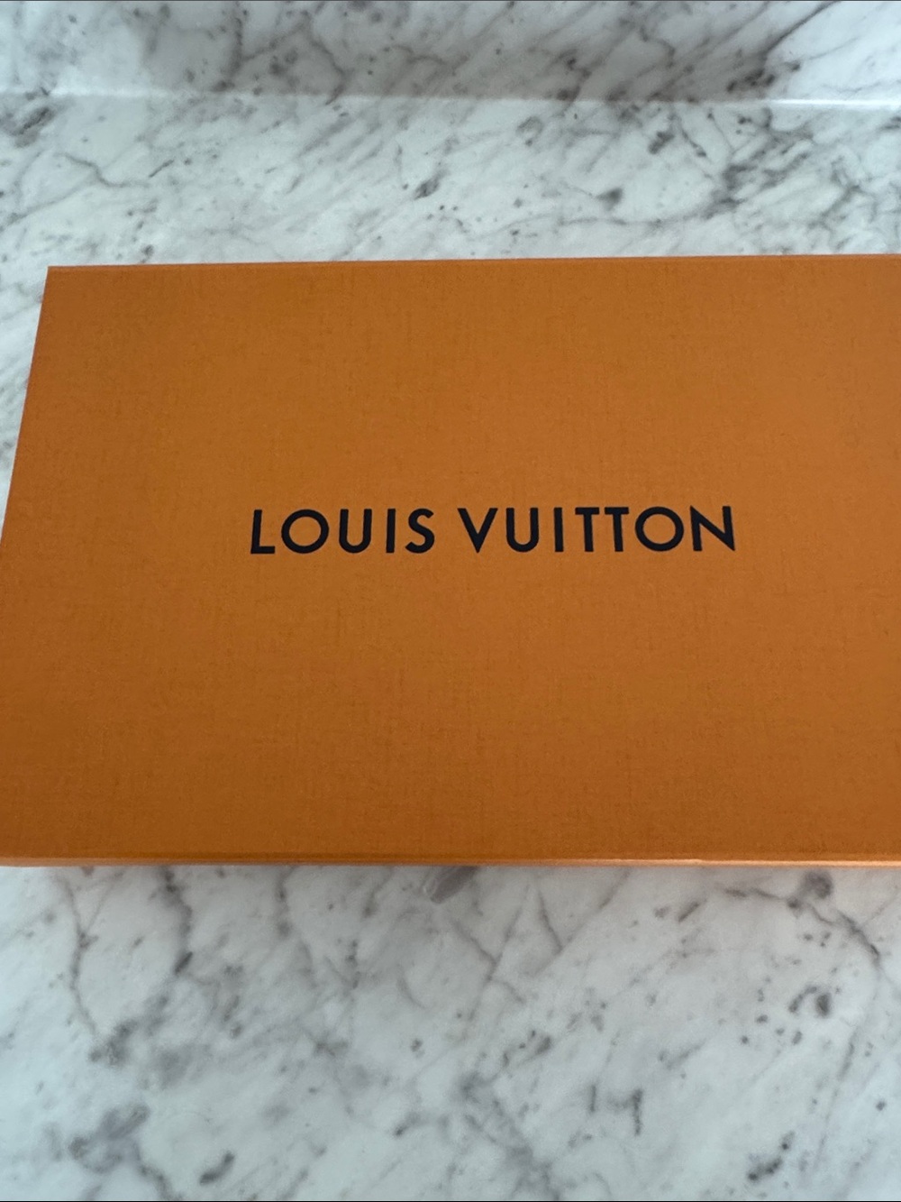 Louis Vuitton Orange Box with Black Logo